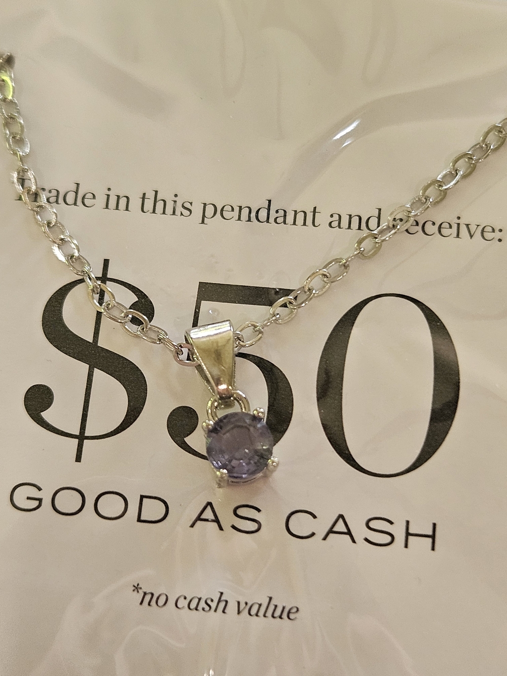 Effy Sterling Silver Lavender Stone Pendant Necklace